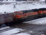 BNSF 251 in the Snow